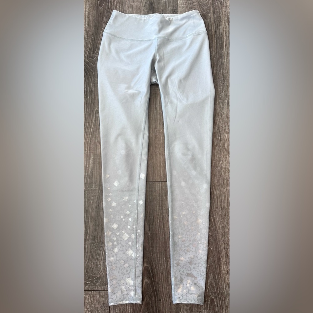 ALO Grey with silver sparkles leggings XS